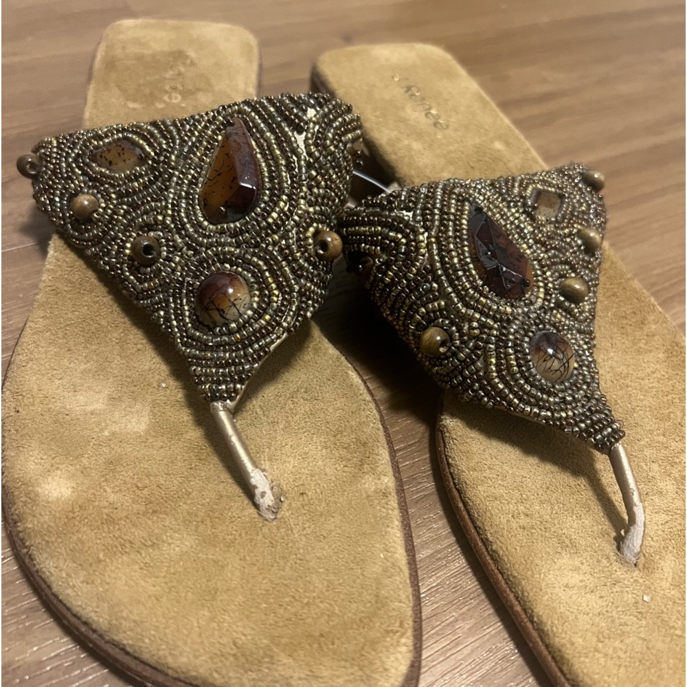 J Renee embellished gem shoes like new size 9